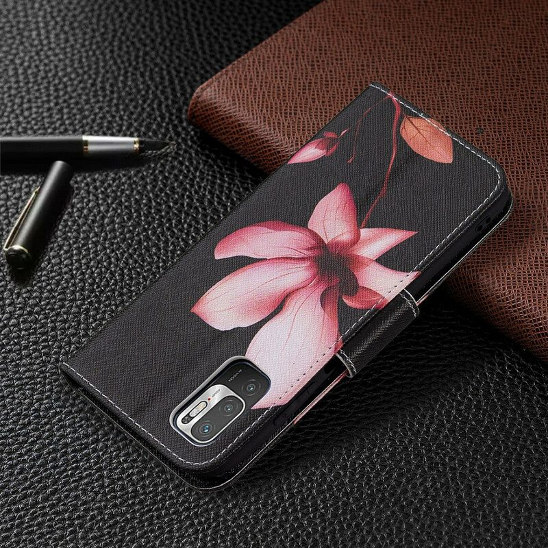 Folio Cover Poco M3 Pro 5G Fiore Rosa