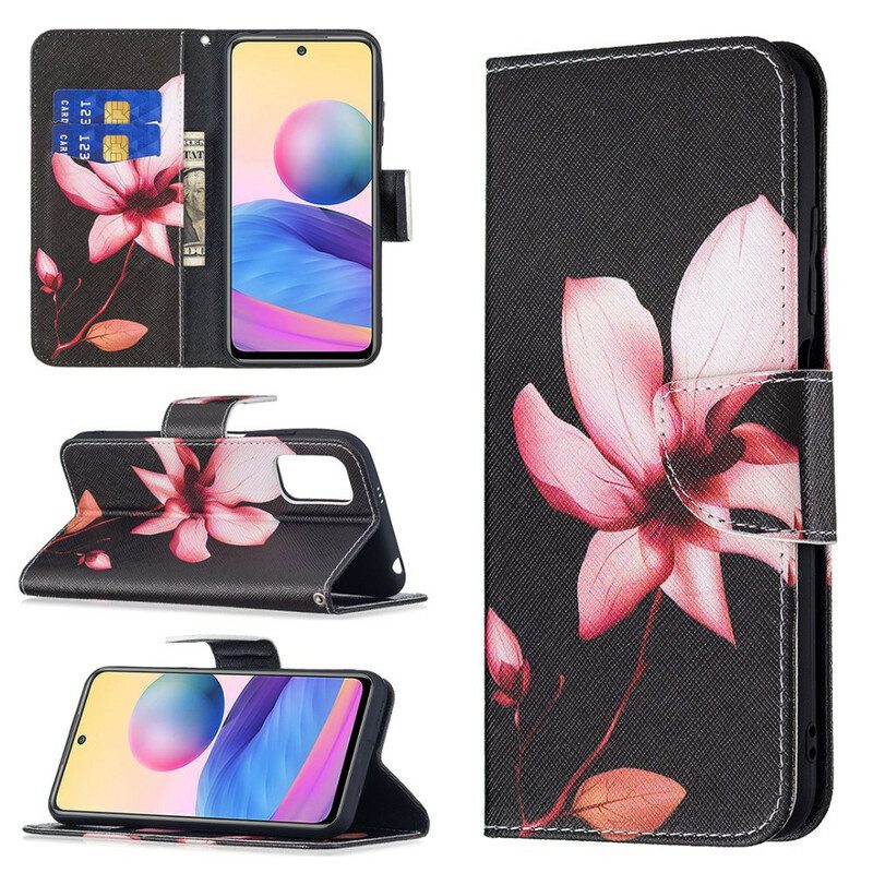 Folio Cover Poco M3 Pro 5G Fiore Rosa