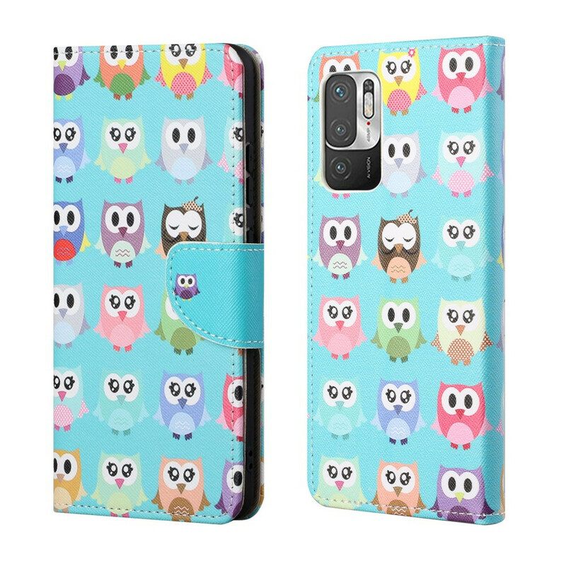 Folio Cover Poco M3 Pro 5G Gufi Multipli