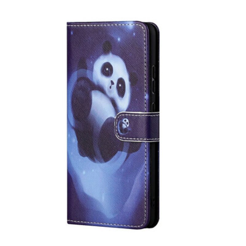 Folio Cover Poco M3 Pro 5G Panda Space Con Cordino