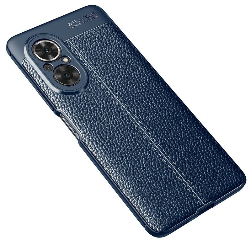 Cover Honor 50 SE Doppia Linea Litchi Effetto Pelle