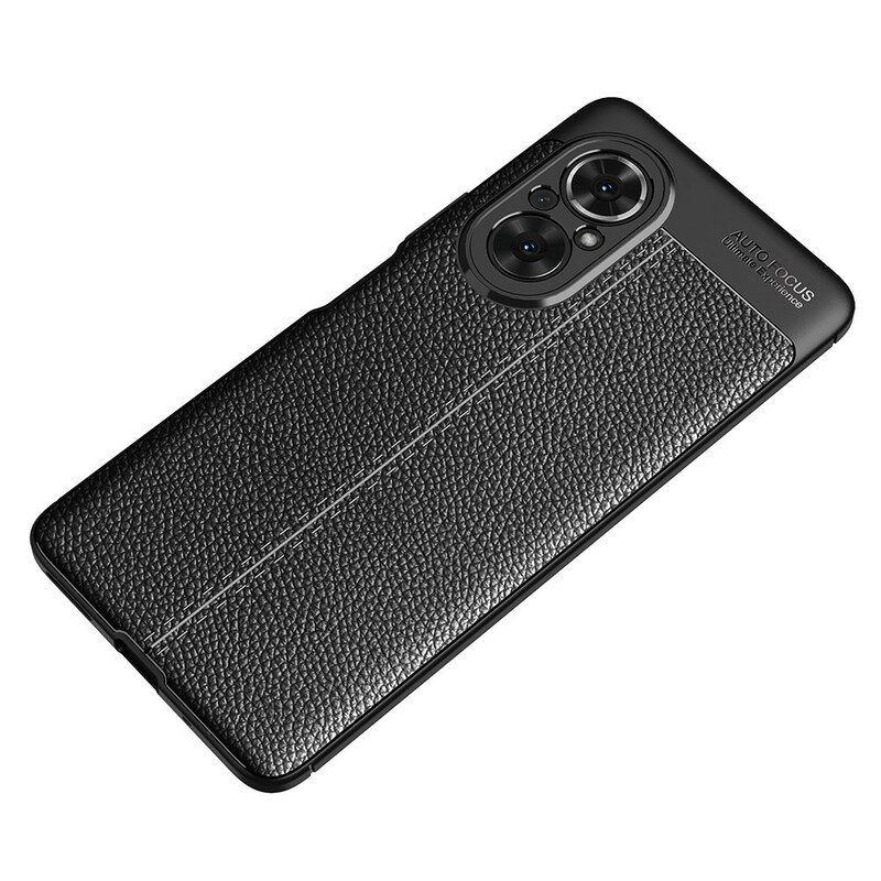 Cover Honor 50 SE Doppia Linea Litchi Effetto Pelle