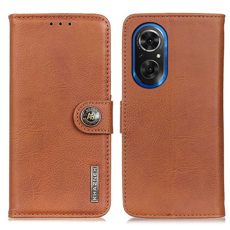 Custodia in pelle Honor 50 SE Similpelle Khazneh