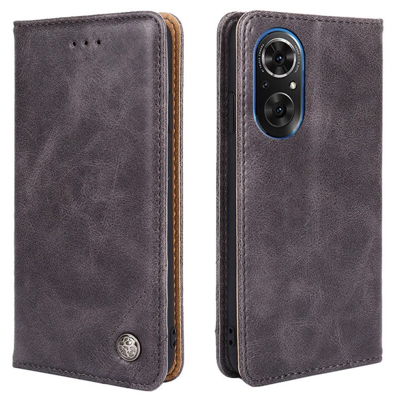 Folio Cover Honor 50 SE Custodia in pelle Rivetti Decorativi