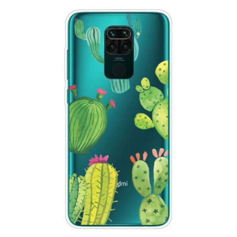 Cover Xiaomi Redmi Note 9 Cactus Dell'acquerello