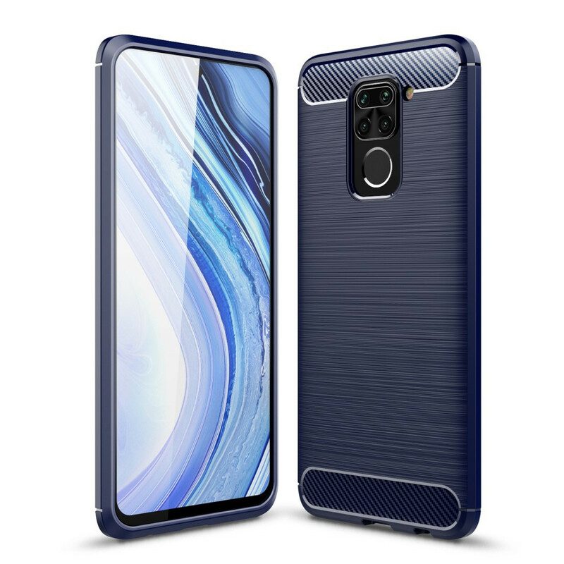 Cover Xiaomi Redmi Note 9 Fibra Di Carbonio Spazzolata