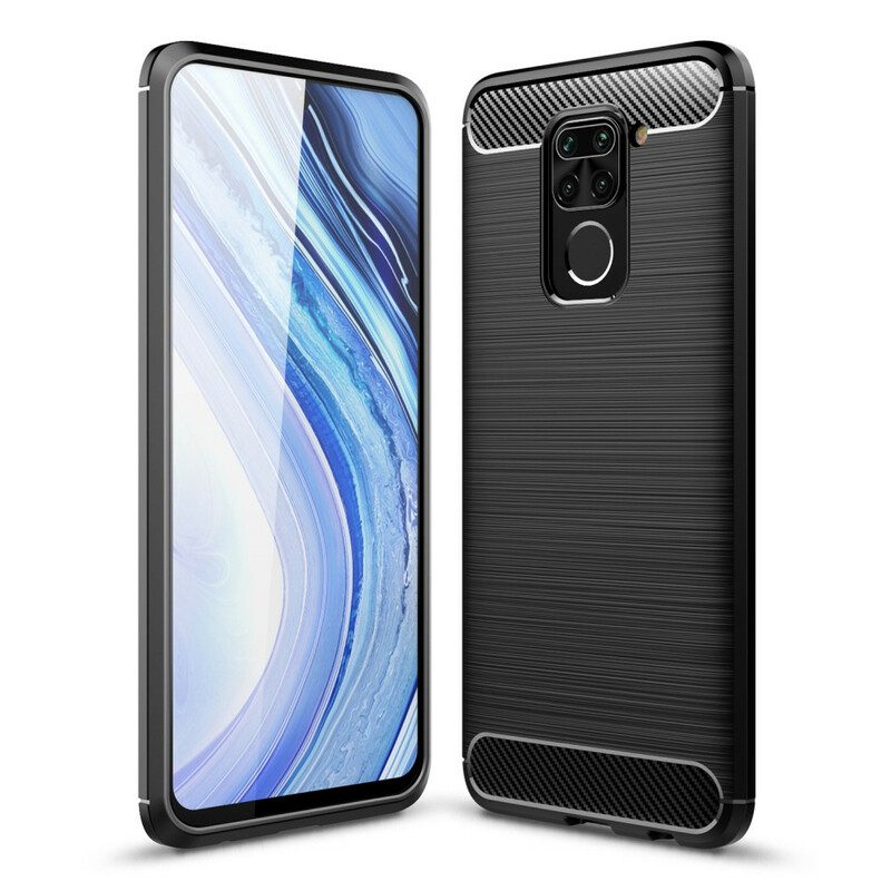 Cover Xiaomi Redmi Note 9 Fibra Di Carbonio Spazzolata