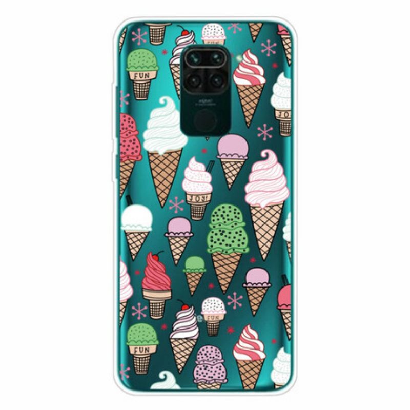 Cover Xiaomi Redmi Note 9 Gelato Alla Crema Colorata