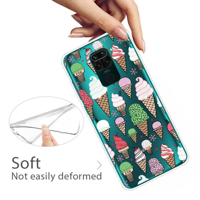 Cover Xiaomi Redmi Note 9 Gelato Alla Crema Colorata