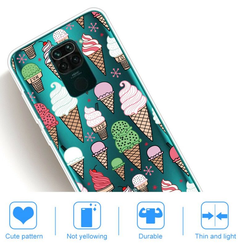 Cover Xiaomi Redmi Note 9 Gelato Alla Crema Colorata