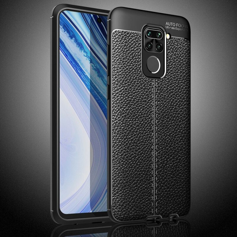 Cover Xiaomi Redmi Note 9 Linea Litchi Double Effetto Pelle