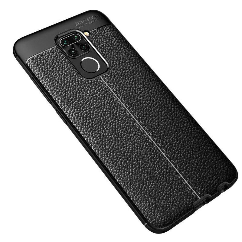 Cover Xiaomi Redmi Note 9 Linea Litchi Double Effetto Pelle