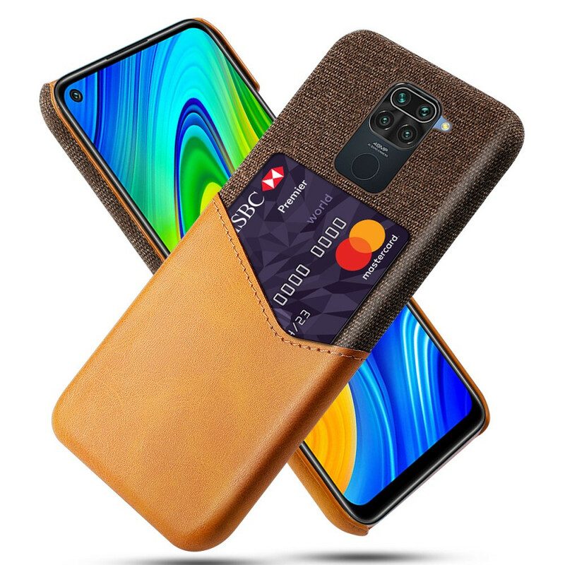 Cover Xiaomi Redmi Note 9 Titolare Della Carta Ksq