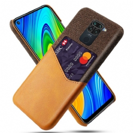 Cover Xiaomi Redmi Note 9 Titolare Della Carta Ksq