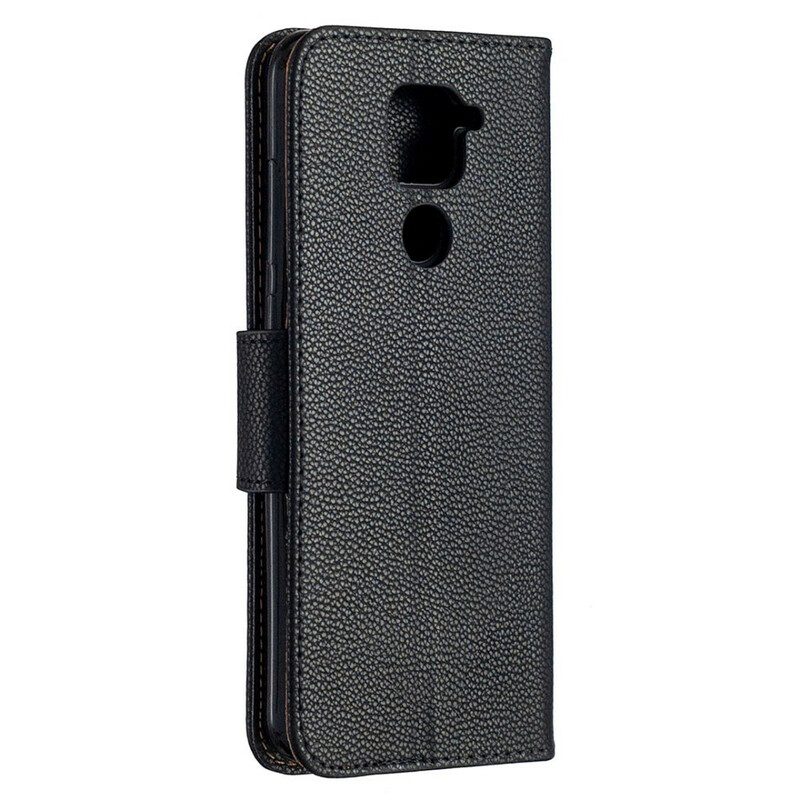 Custodia A Portafoglio Xiaomi Redmi Note 9 Folio Cover Litchi Rabat Obliquo