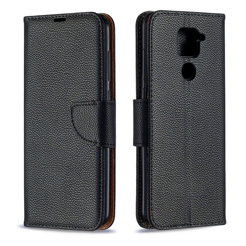 Custodia A Portafoglio Xiaomi Redmi Note 9 Folio Cover Litchi Rabat Obliquo