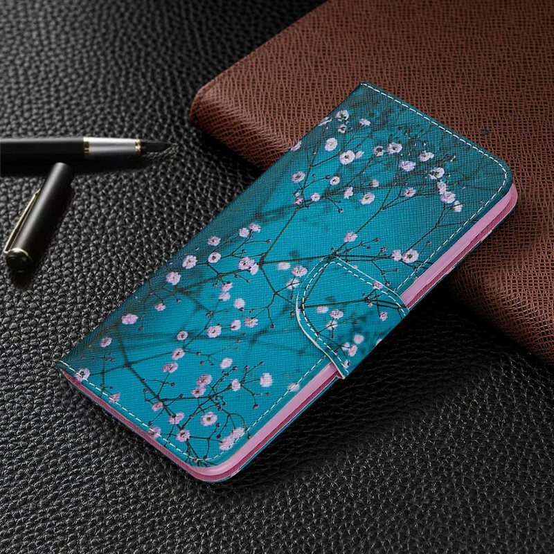 Custodia in pelle Xiaomi Redmi Note 9 Albero In Fiore