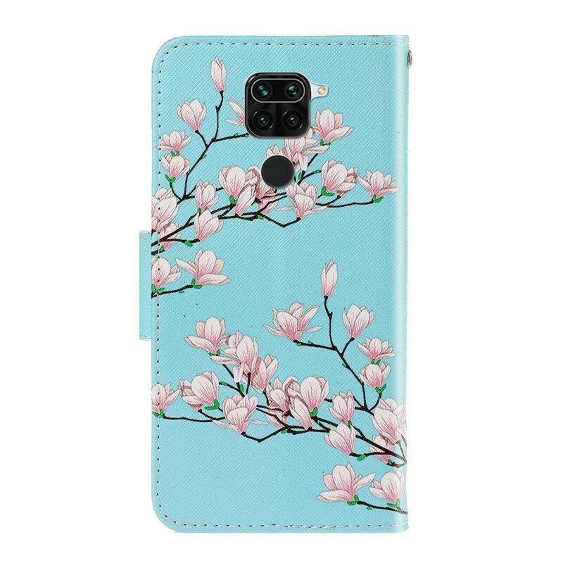 Custodia in pelle Xiaomi Redmi Note 9 Arbusto Strappy