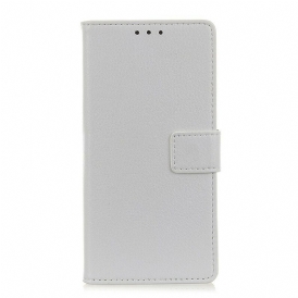 Custodia in pelle Xiaomi Redmi Note 9 Cuciture Litchi Effetto Pelle