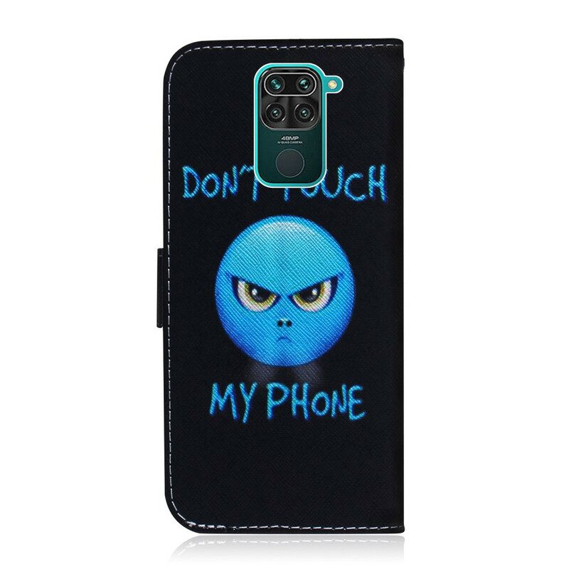 Custodia in pelle Xiaomi Redmi Note 9 Telefono Emoji