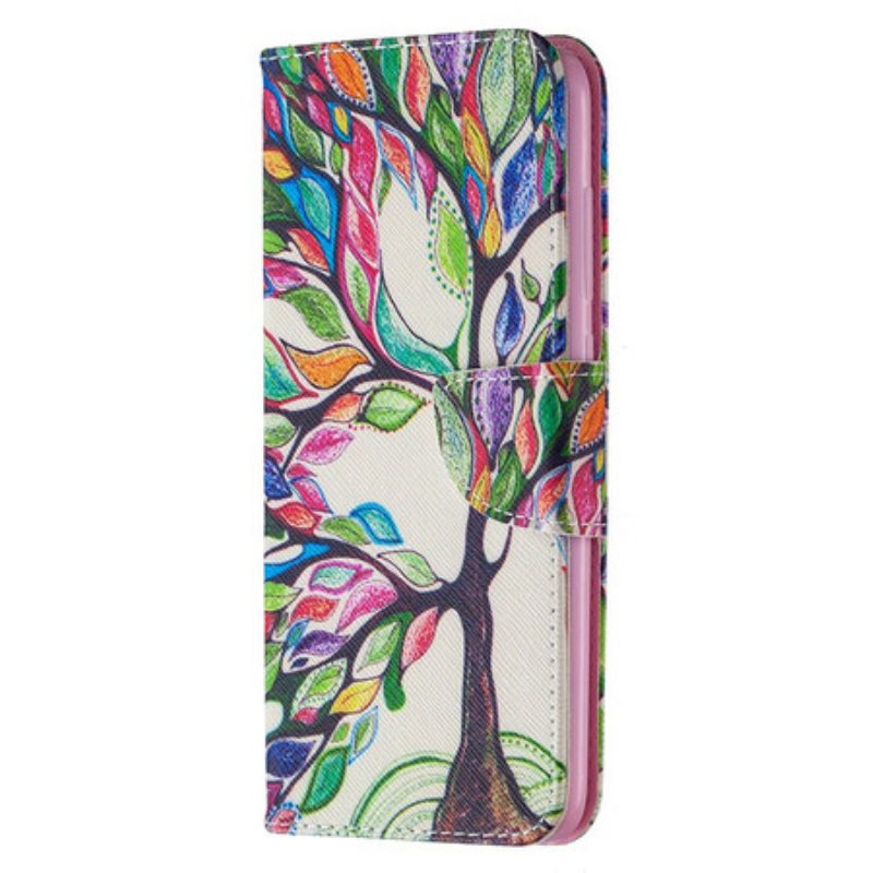 Folio Cover Xiaomi Redmi Note 9 Albero Colorato