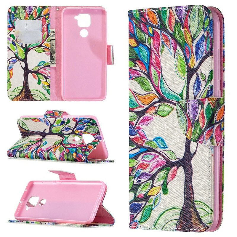 Folio Cover Xiaomi Redmi Note 9 Albero Colorato