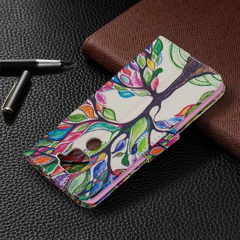 Folio Cover Xiaomi Redmi Note 9 Albero Colorato