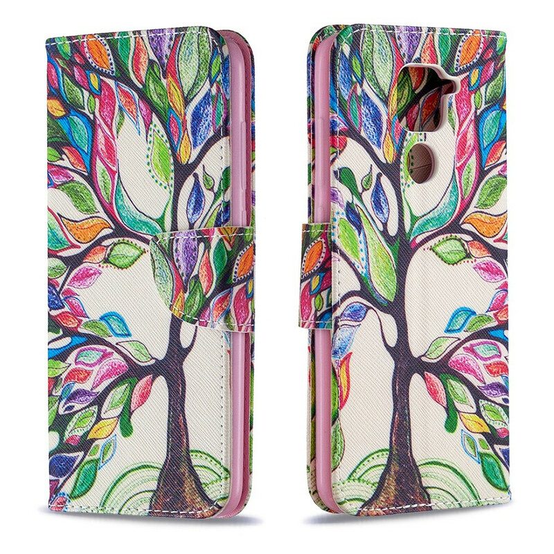 Folio Cover Xiaomi Redmi Note 9 Albero Colorato