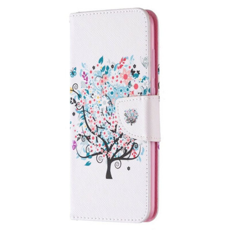 Folio Cover Xiaomi Redmi Note 9 Albero Fiorito