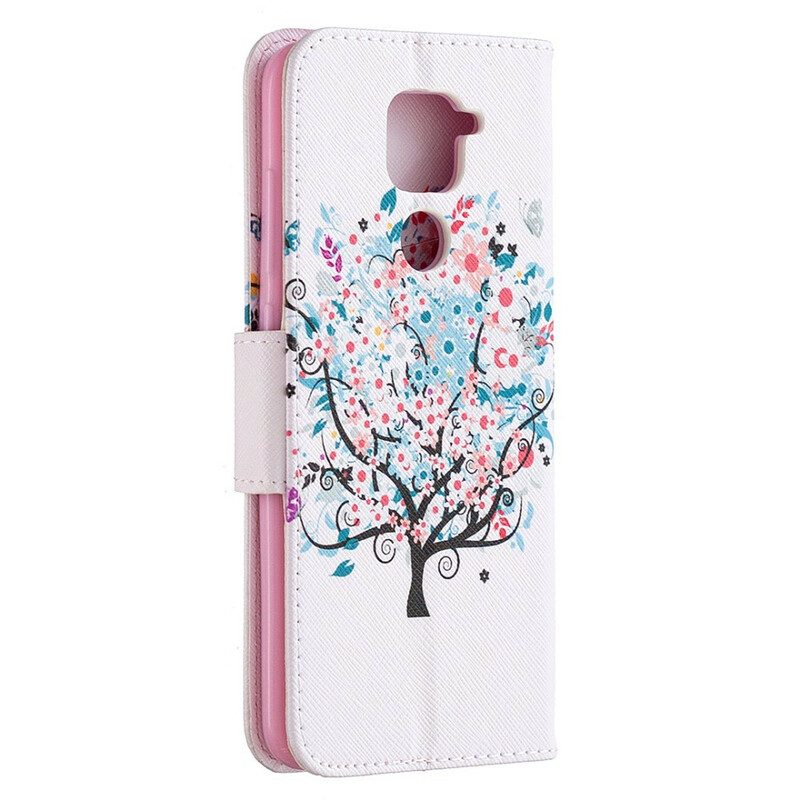 Folio Cover Xiaomi Redmi Note 9 Albero Fiorito