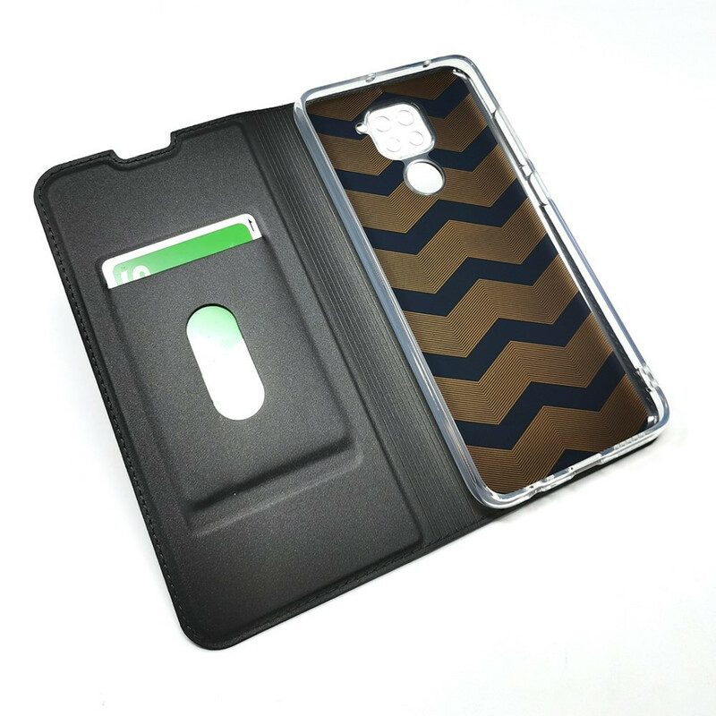 Folio Cover Xiaomi Redmi Note 9 Custodia in pelle Chiusura Magnetica