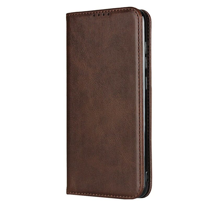 Folio Cover Xiaomi Redmi Note 9 Custodia in pelle Cuciture In Ecopelle Premium