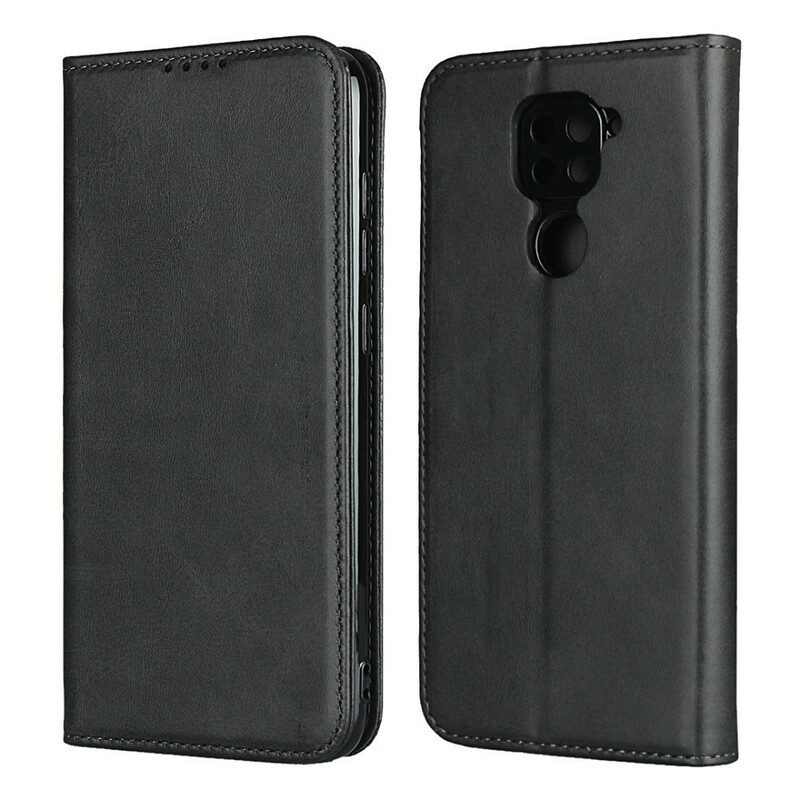 Folio Cover Xiaomi Redmi Note 9 Custodia in pelle Cuciture In Ecopelle Premium