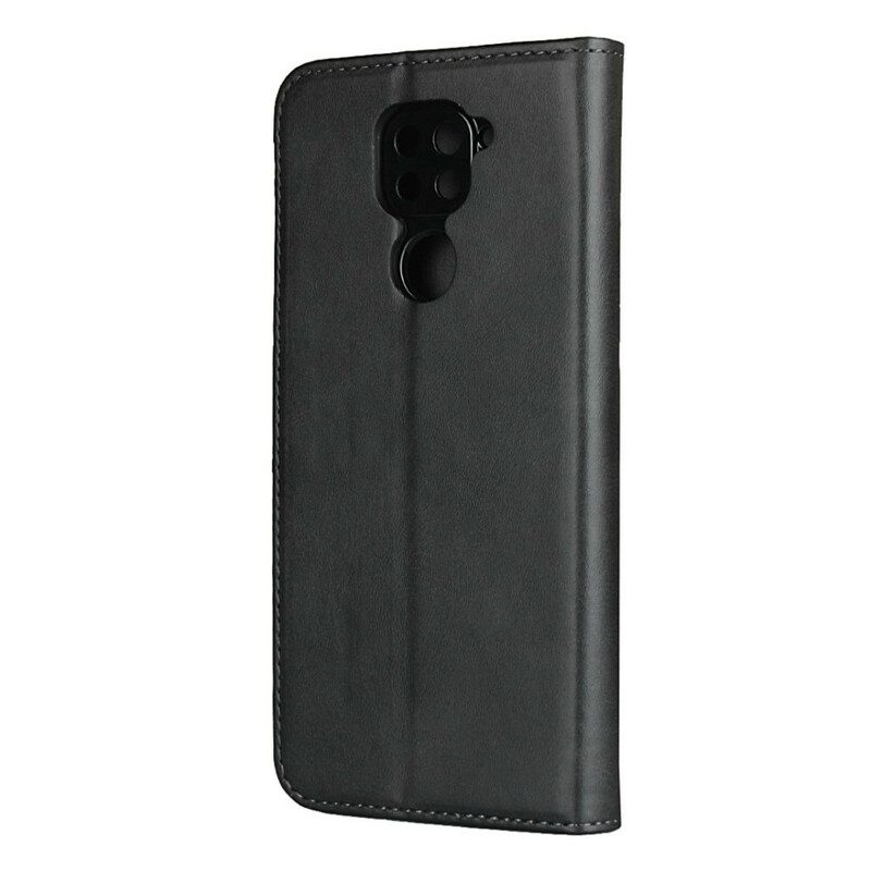 Folio Cover Xiaomi Redmi Note 9 Custodia in pelle Cuciture In Ecopelle Premium