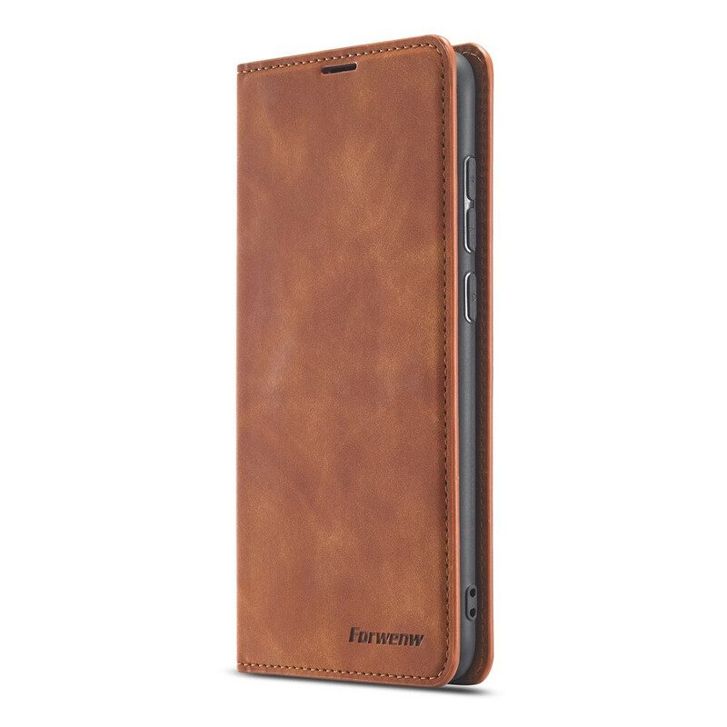 Folio Cover Xiaomi Redmi Note 9 Custodia in pelle Forwenw Effetto Pelle