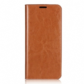 Folio Cover Xiaomi Redmi Note 9 Custodia in pelle Pelle Vera