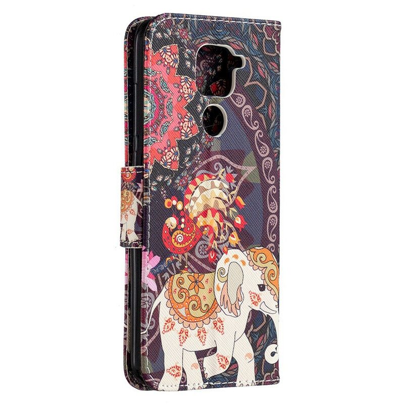 Folio Cover Xiaomi Redmi Note 9 Elefanti Indiani