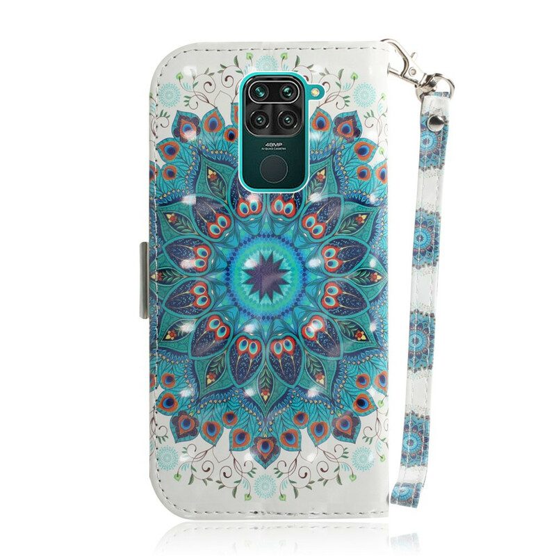 Folio Cover Xiaomi Redmi Note 9 Mandala Magistrale Con Cinturino