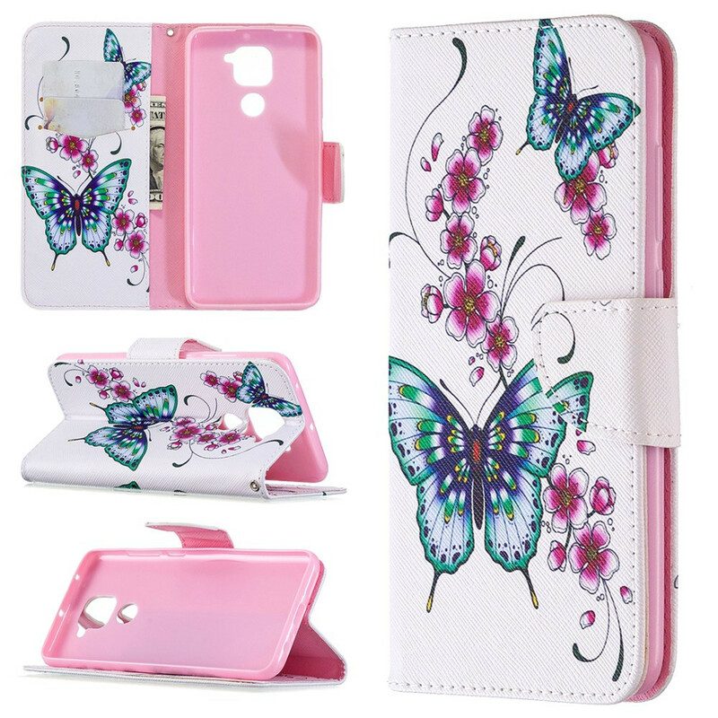 Folio Cover Xiaomi Redmi Note 9 Meravigliose Farfalle