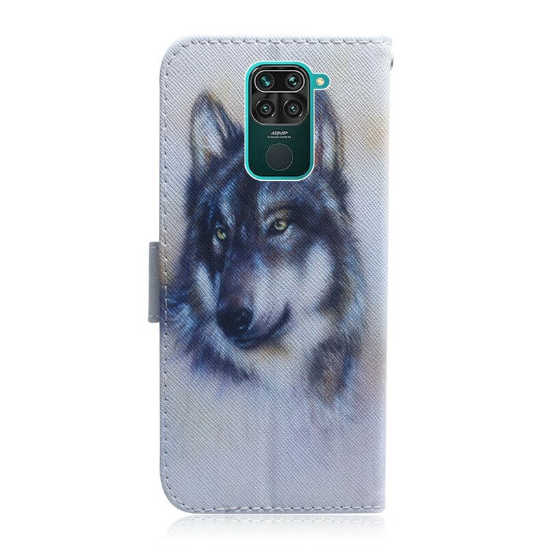 Folio Cover Xiaomi Redmi Note 9 Sguardo Canino