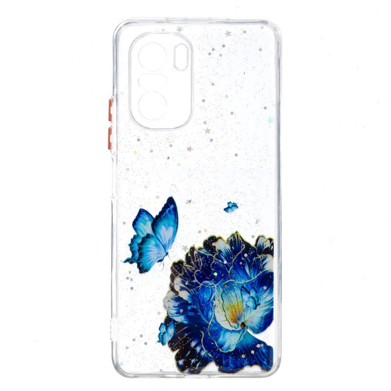 Cover Poco F3 Farfalla Floreale Ibrida