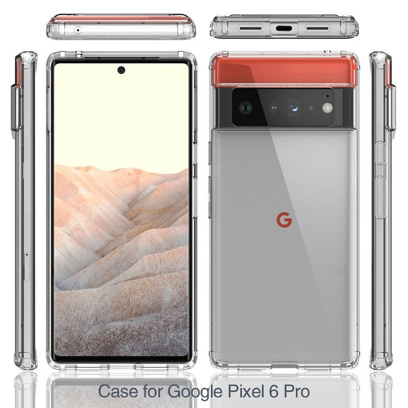 Cover Google Pixel 6 Pro Portacarte Trasparente