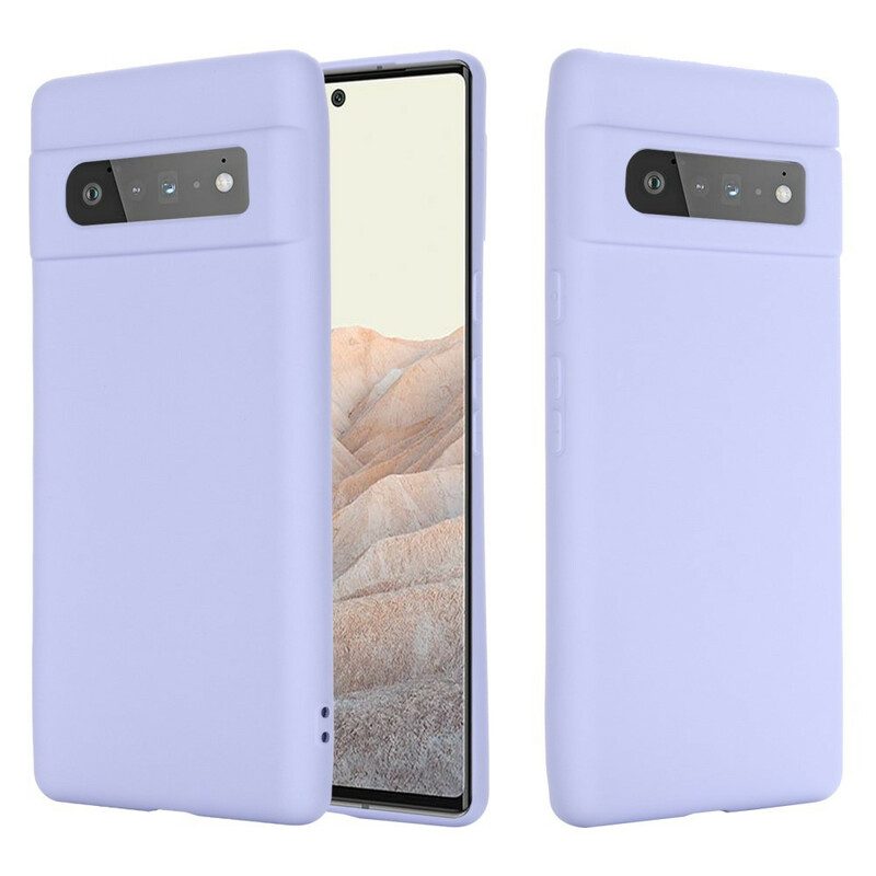 Cover Google Pixel 6 Pro Silicone Liquido Con Cordino