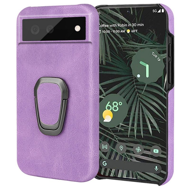 Cover Google Pixel 6 Pro Supporto Anello Elegance Effetto Pelle Nuovi Colori