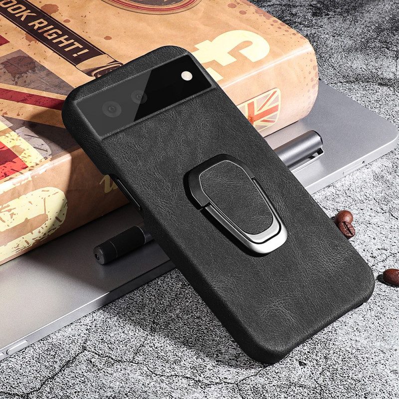 Cover Google Pixel 6 Pro Supporto Anello Elegance Effetto Pelle Nuovi Colori