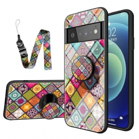 Cover Google Pixel 6 Pro Supporto Magnetico Patchwork