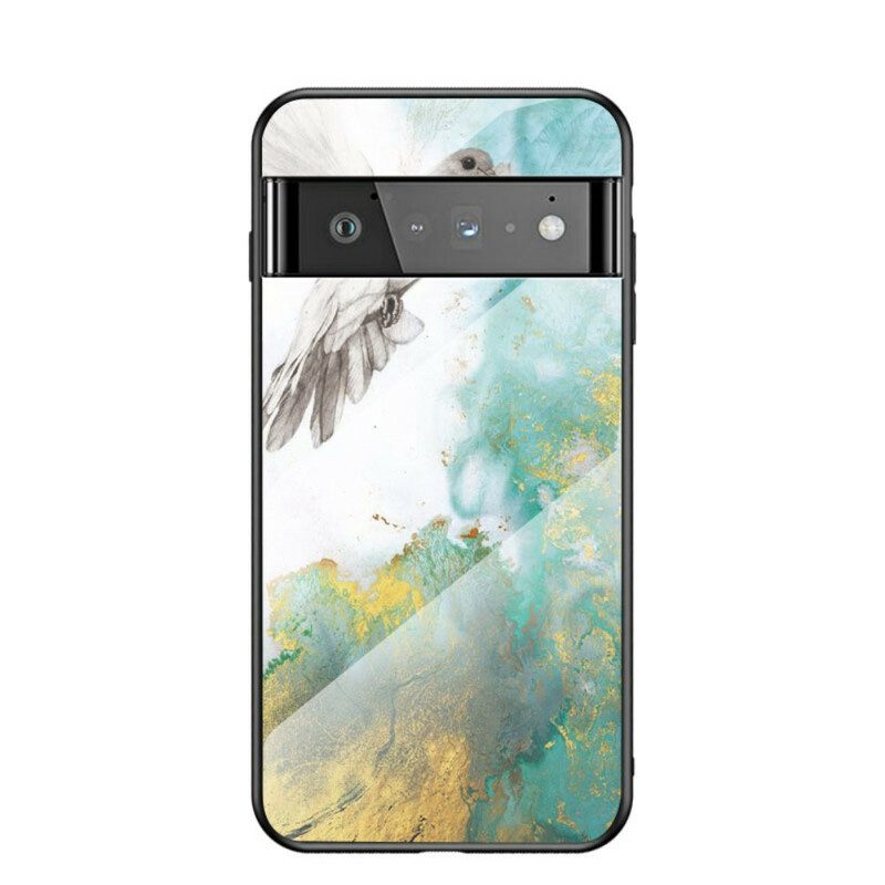 Cover Google Pixel 6 Pro Vetro Temperato In Marmo