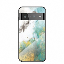 Cover Google Pixel 6 Pro Vetro Temperato In Marmo