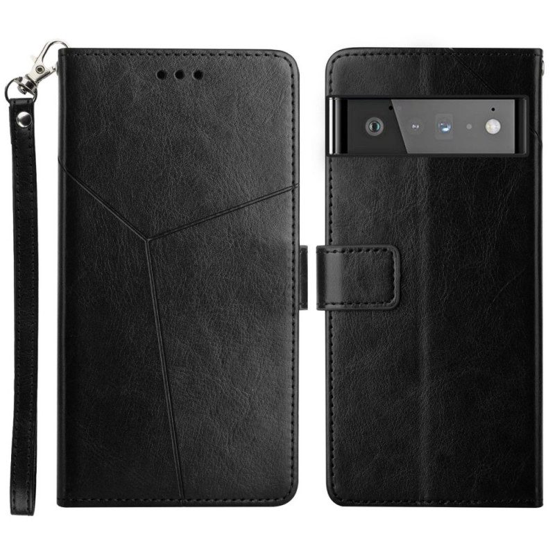 Custodia A Portafoglio Google Pixel 6 Pro Stile Pelle Geo Y Design