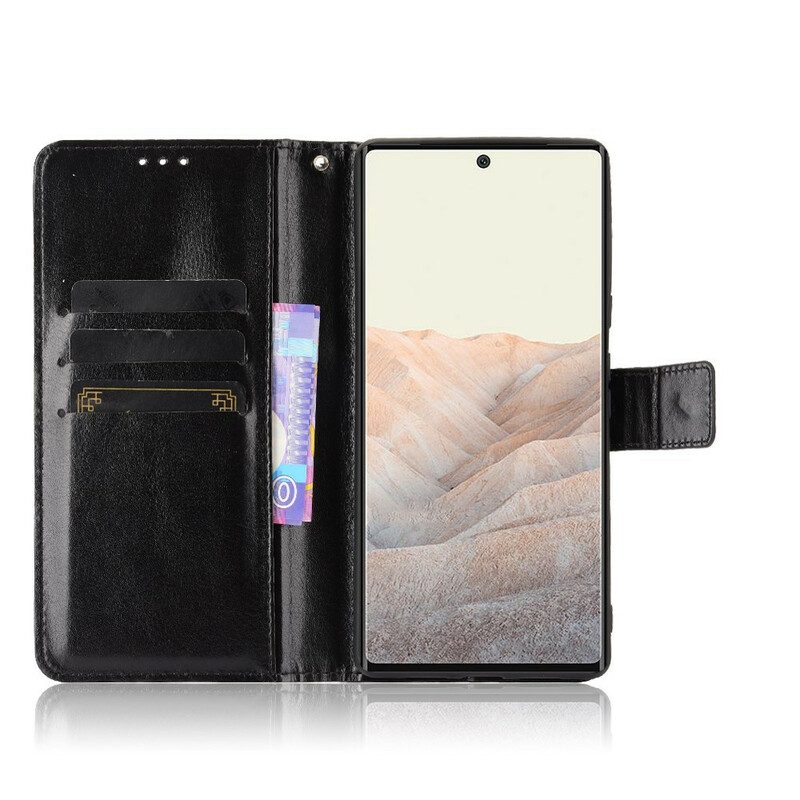 Custodia in pelle Google Pixel 6 Pro Ecopelle Appariscente